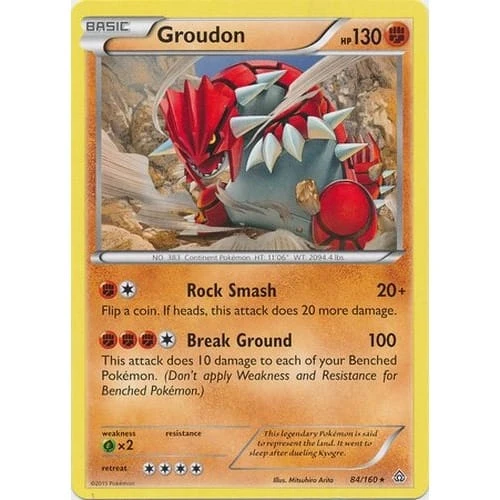 XY Primal Clash 84/160 Groudon (Non-Holo)