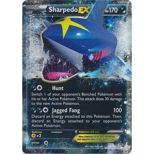 XY Primal Clash 91/160 Sharpedo EX (Half Art)