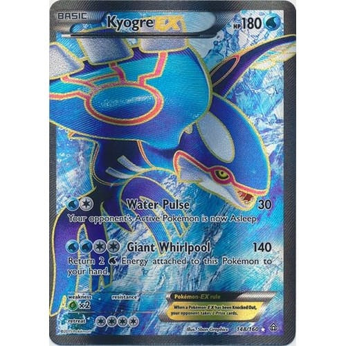 XY Primal Clash 148/160 Kyogre EX (Full Art)