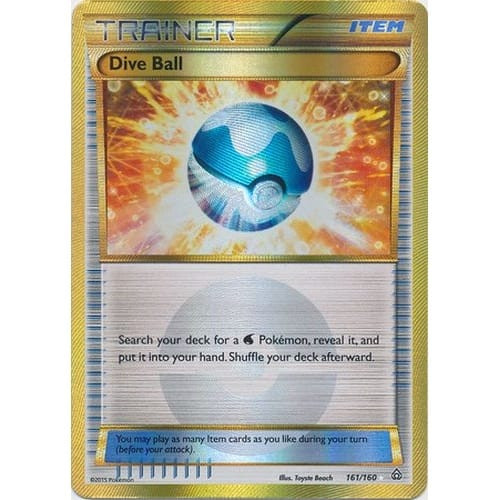 XY Primal Clash 161/160 Dive Ball (Secret Rare)