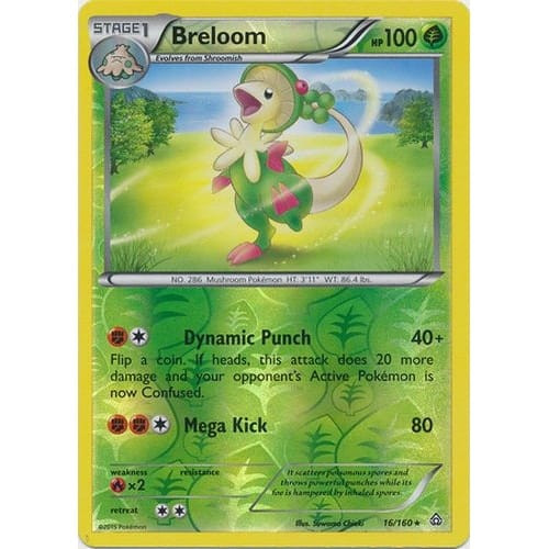 XY Primal Clash 16/160 Breloom (Reverse Holo)