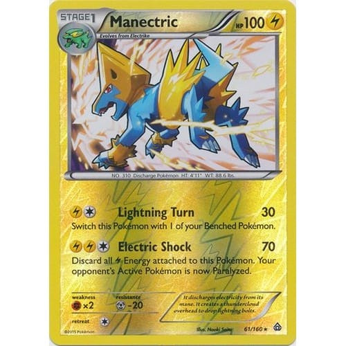 XY Primal Clash 61/160 Manectric (Reverse Holo)