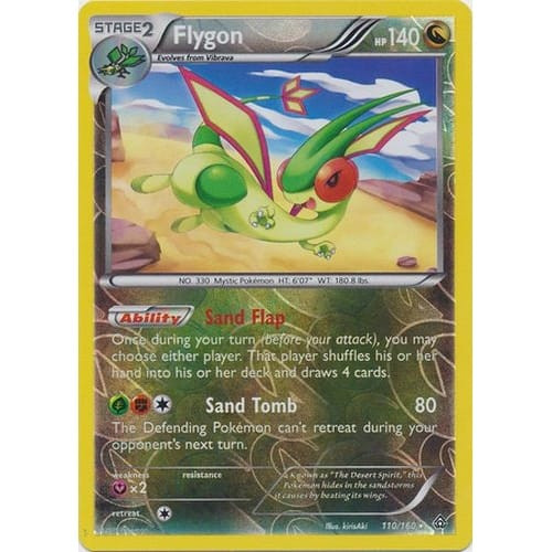 XY Primal Clash 110/160 Flygon (Reverse Holo)