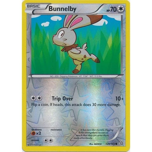 XY Primal Clash 120/160 Bunnelby (Reverse Holo)