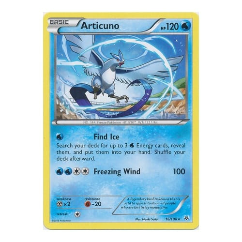 XY Roaring Skies 16/108 Articuno (Non-Holo)
