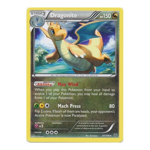 XY Roaring Skies 51/108 Dragonite