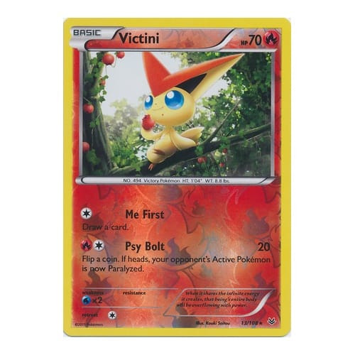 XY Roaring Skies 013/108 Victini (Reverse Holo)