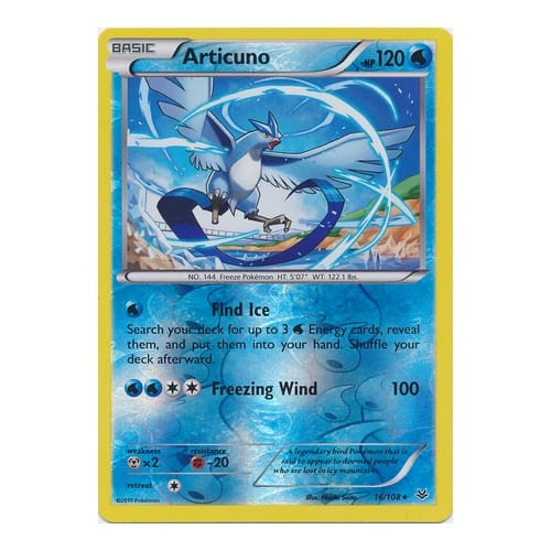 XY Roaring Skies 16/108 Articuno (Reverse Holo)