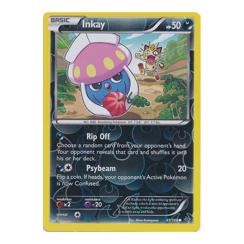 XY Roaring Skies 41/108 Inkay (Reverse Holo)