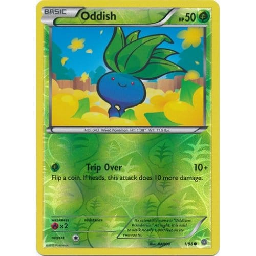 XY Ancient Origins 001/98 Oddish (Reverse Holo)