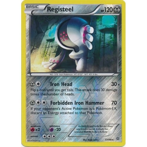 XY Ancient Origins 051/98  Registeel (Reverse Holo)