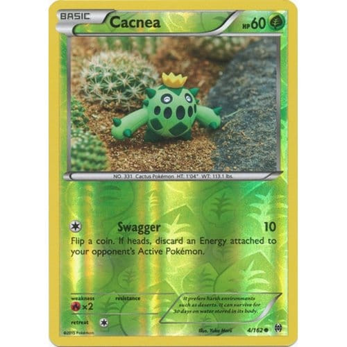 XY Break Through 004/162 Cacnea (Reverse Holo)