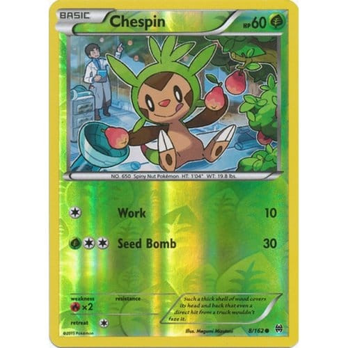 XY Break Through 008/162 Chespin (Reverse Holo)