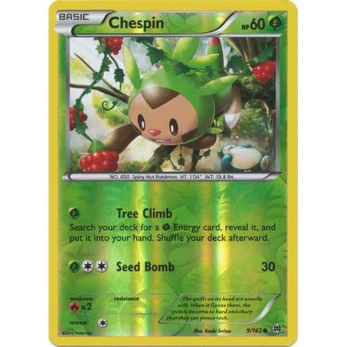 XY Break Through 009/162 Chespin (Reverse Holo)