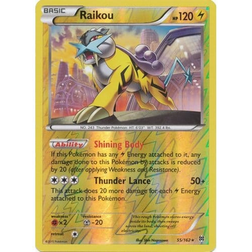 XY Break Through 055/162 Raikou (Reverse Holo)