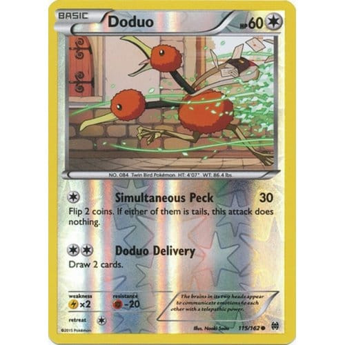 XY Break Through 115/162 Doduo (Reverse Holo)