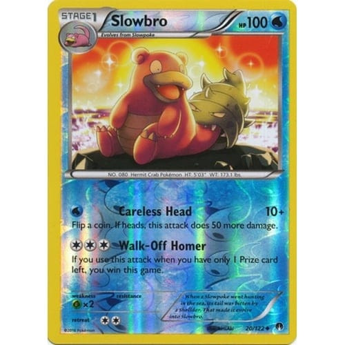 XY BREAKpoint 20/122 Slowbro (Reverse Holo)