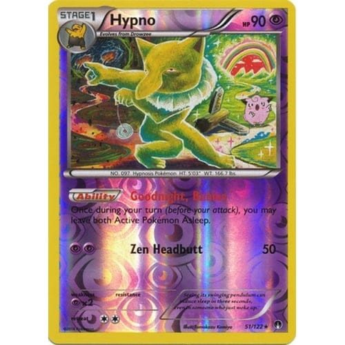 XY BREAKpoint 51/122 Hypno (Reverse Holo)
