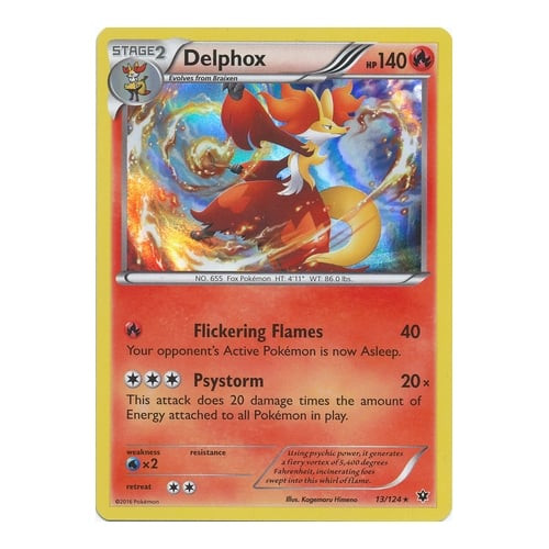 XY Fates Collide 13/124 Delphox (Holo)