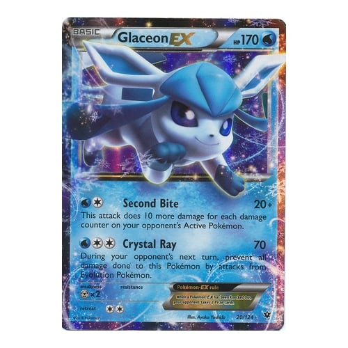 XY Fates Collide 20/124 Glaceon EX (Half Art)