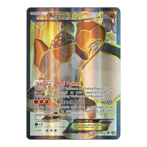 XY Fates Collide 43a/124 Regirock EX (Alternative Art Full Art)