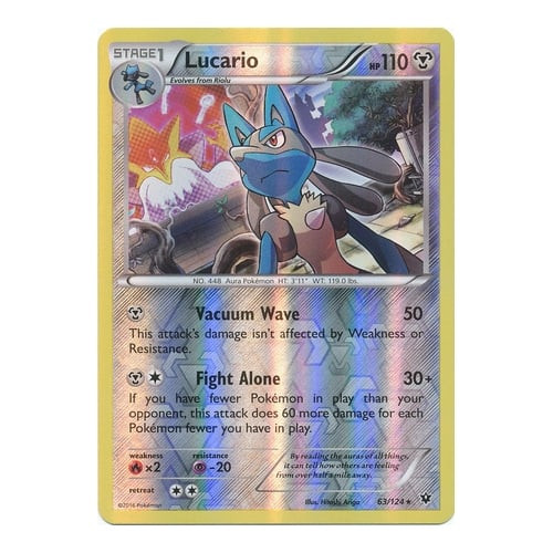 XY Fates Collide 063/124 Lucario (Reverse Holo)