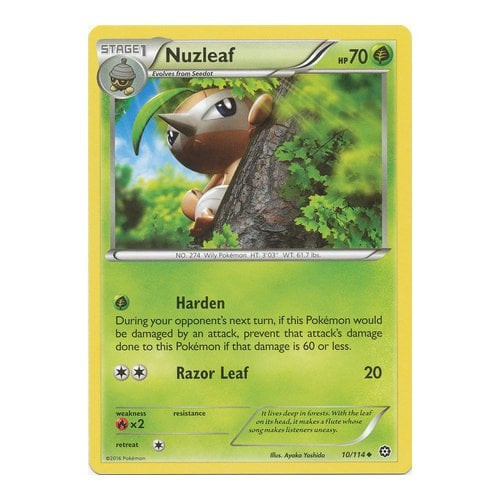 XY Steam Siege 10/114 Nuzleaf