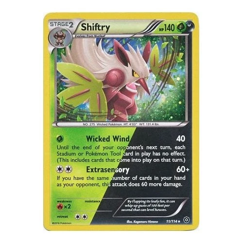 XY Steam Siege 11/114 Shiftry (Cosmo Holo)