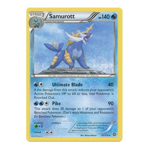 XY Steam Siege 32/114 Samurott