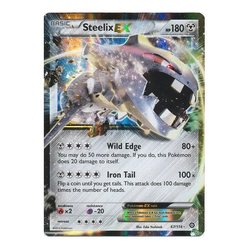 XY Steam Siege 67/114 Steelix EX (Half Art)
