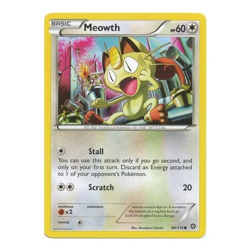 XY Steam Siege 88/114 Meowth