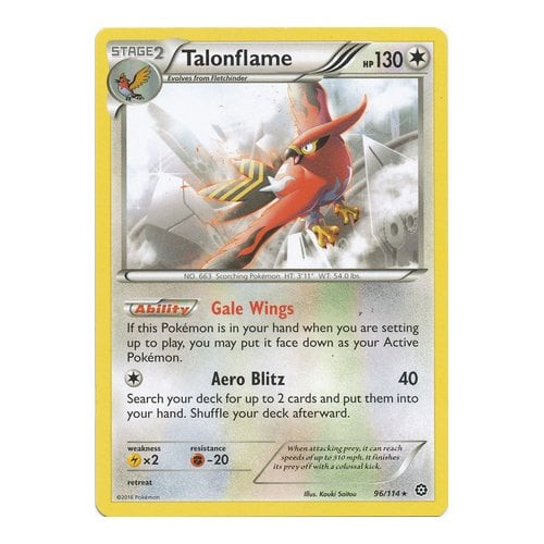 XY Steam Siege 96/114 Talonflame