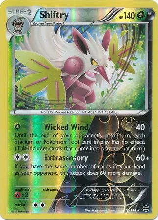 XY Steam Siege 11/114 Shiftry (Reverse Holo)