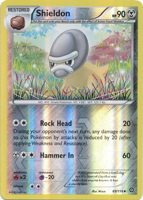 XY Steam Siege 069/114 Shieldon (Reverse Holo)