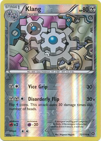 XY Steam Siege 72/114 Klang (Reverse Holo)