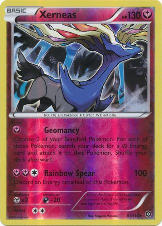 XY Steam Siege 81/114 Xerneas (Reverse Holo)