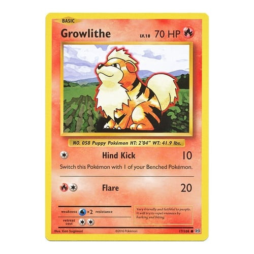 XY Evolutions 17/108 Growlithe