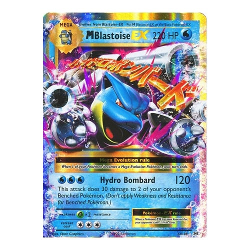 Generations 18/83 M Blastoise EX (Half Art Mega) | Magic Madhouse