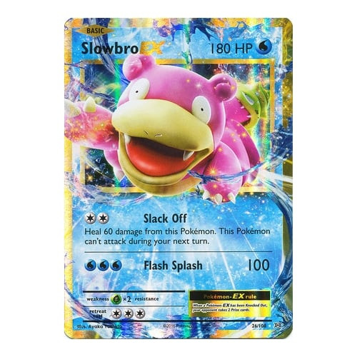 XY Evolutions 26/108 Slowbro EX (Half Art)