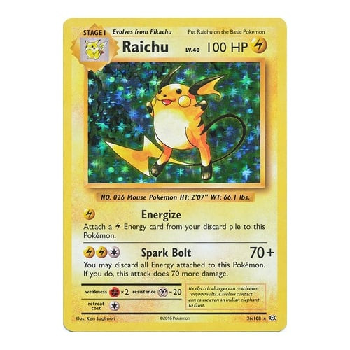 XY Evolutions 36/108 Raichu (Non-Holo) | Magic Madhouse