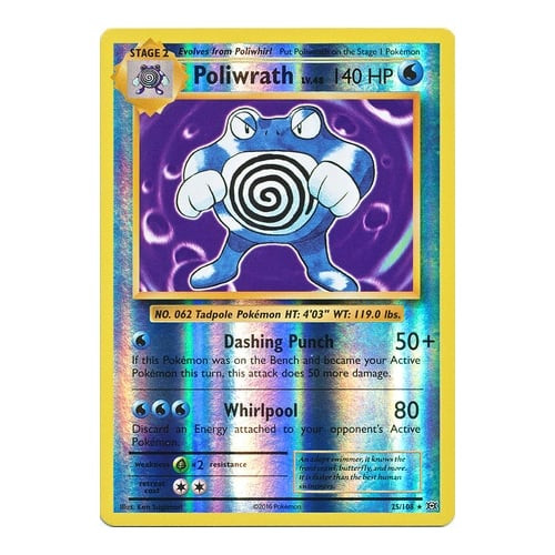 XY Evolutions 25/108 Poliwrath (Reverse Holo)