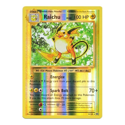 XY Evolutions 36/108 Raichu (Reverse Holo) | Magic Madhouse