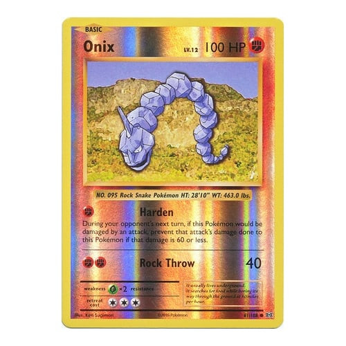 XY Evolutions 61/108 Onix (Reverse Holo)