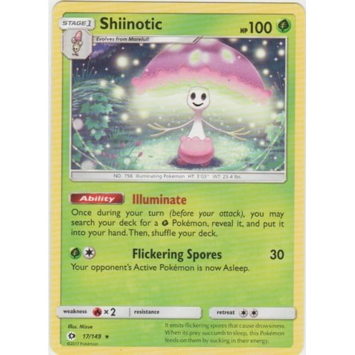 Sun and Moon (Base Set) 17/149 Shiinotic (Non-Holo)