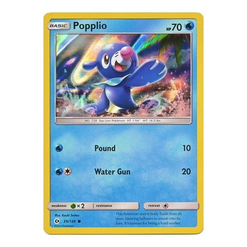 Sun and Moon (Base Set) 39/149 Popplio (Holo)