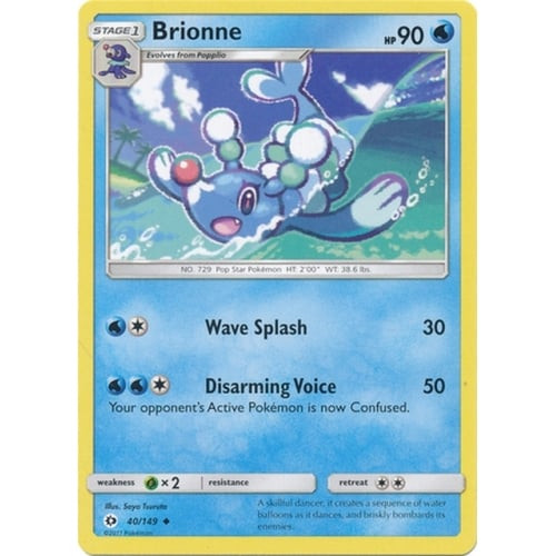 Sun and Moon (Base Set) 40/149 Brionne (Non-Holo)