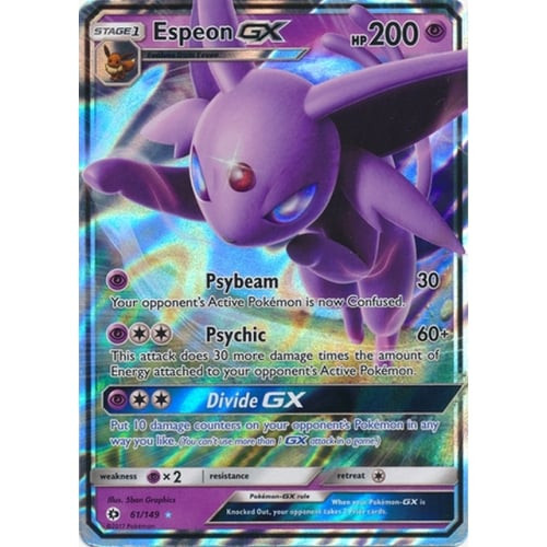 Sun and Moon (Base Set) 61/149 Espeon GX (Half Art)