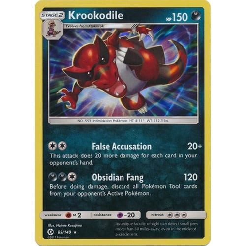 Sun and Moon (Base Set) 85/149 Krookodile (Holo)
