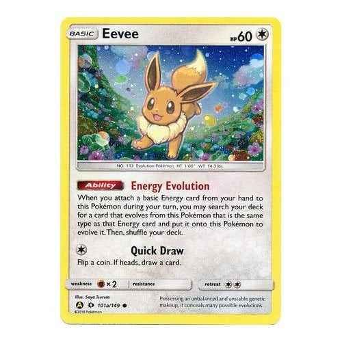 Sun and Moon (Base Set) 101a/149 Eevee (Alternative Art Holo)