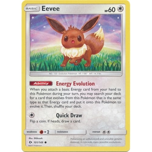Sun and Moon (Base Set) 101/149 Eevee (Non-Holo)